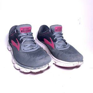 Brooks Womens Anthem Running Shoes Gray Pink 12025